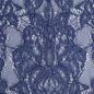 Preview: Netz-Spitze mit Baumwolle Ornamente warmes blau